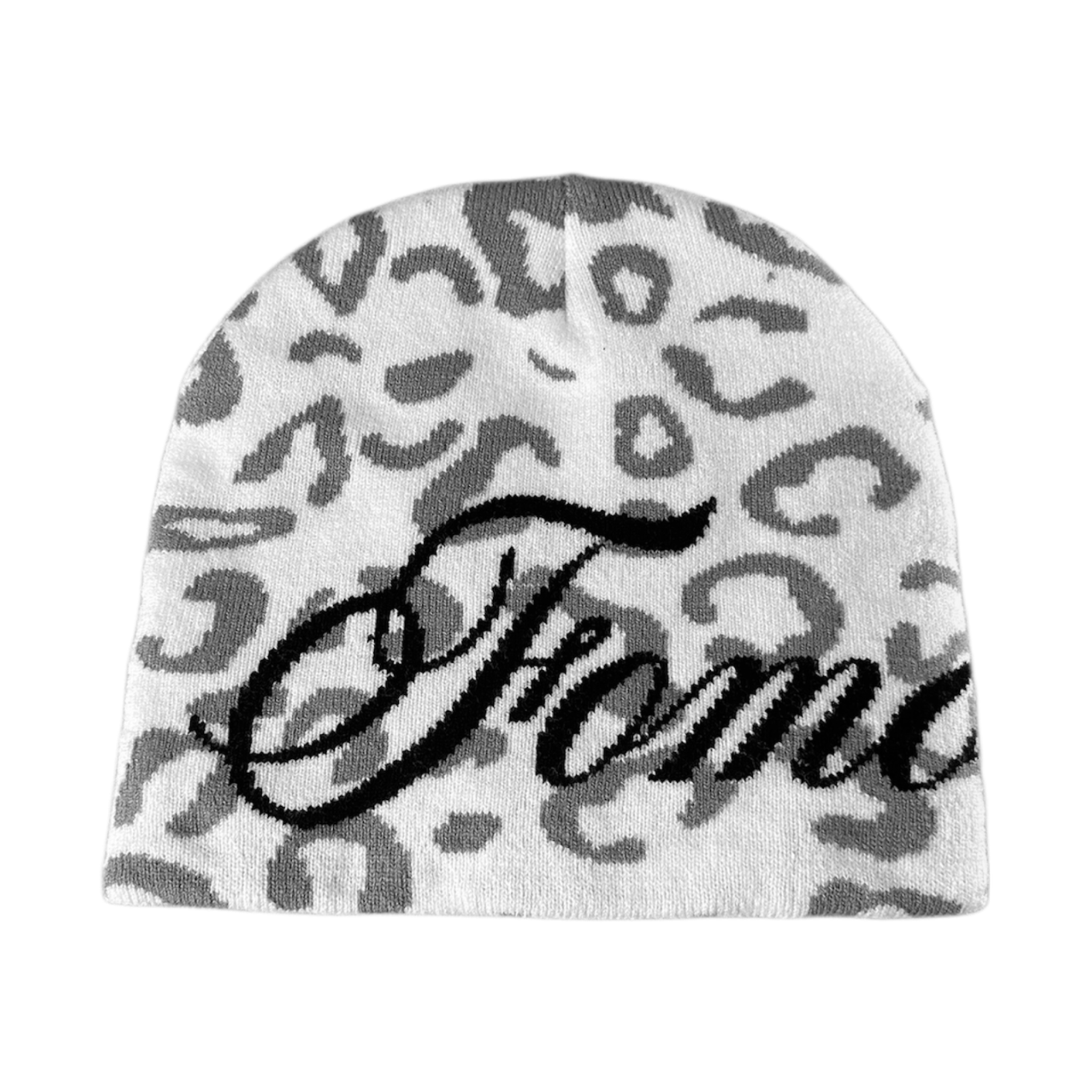 “Cheetah” beanie (white)